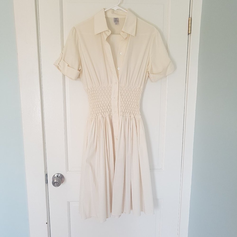 Tristan smocked shirt dress